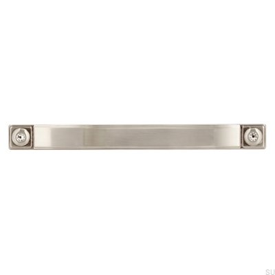 Tirador para mueble alargado 2038 128 Plata cepillado