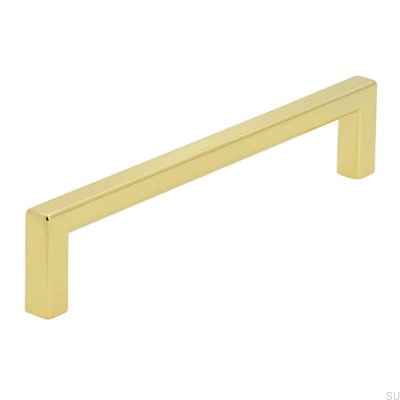 Tirador para mueble alargado 2108 128 Oro Pulido