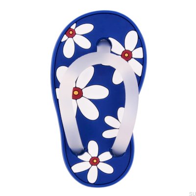 Pomo para mueble H210L Izquierdo Goma Azul