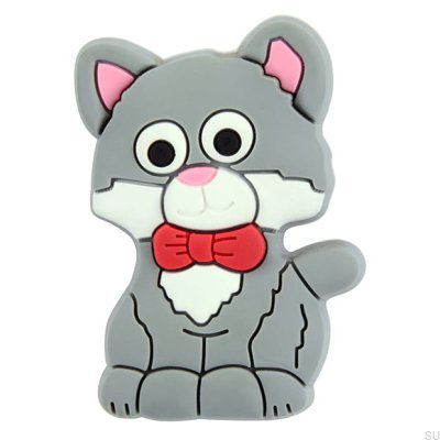 Pomo para mueble H158 Cat Gris Goma