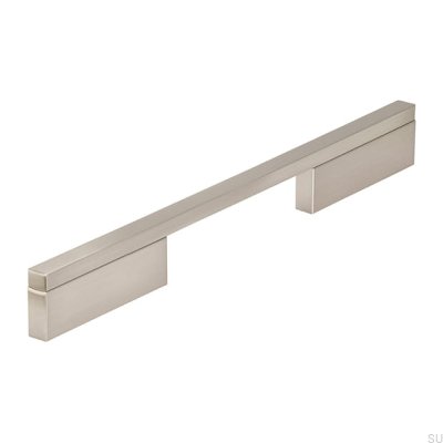 Tirador para mueble alargado 2110 128/224 Aluminio Plata Cepillado
