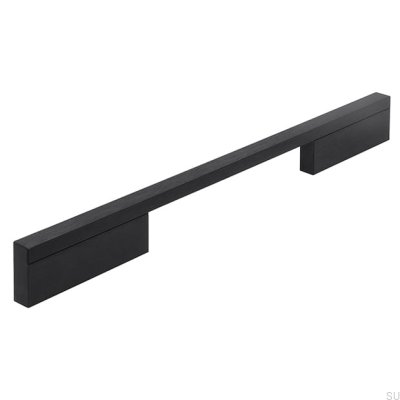 Tirador para mueble alargado 2110 160/256 Aluminio Negro Mate