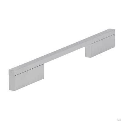 Tirador para mueble alargado 2110 160/256 Aluminio Cromo Pulido