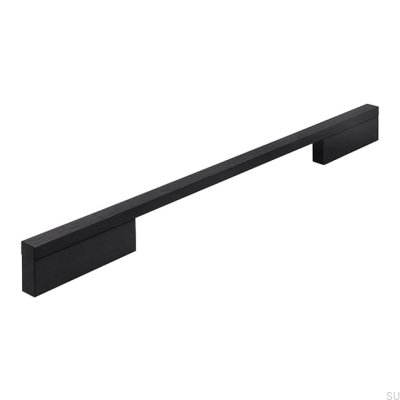 Tirador para mueble alargado 2110 224/320 Aluminio Negro Mate
