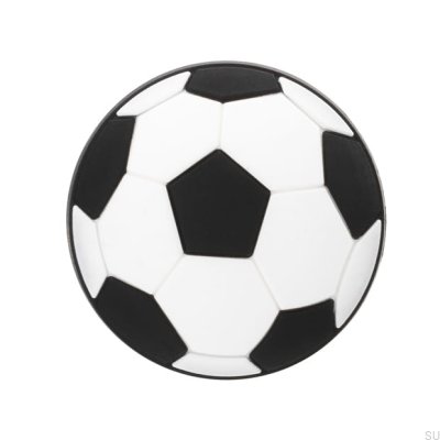 Pomo para mueble H148 Bola de goma blanca y negra