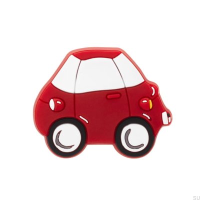 Pomo para mueble H147 Car Goma Rojo