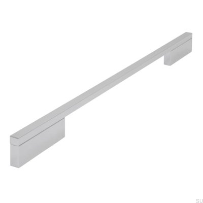 Tirador para mueble alargado 2110 288/384 Aluminio Cromo Pulido