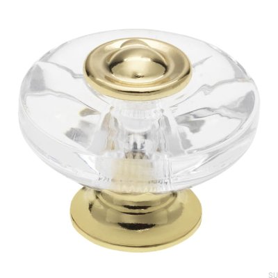 Pomo para mueble A119 Plástico Oro