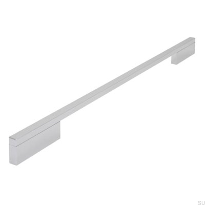 Tirador para mueble alargado 2110 352/488 Aluminio Cromo Pulido