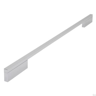Tirador para mueble alargado 2110 384/480 Aluminio Cromo Pulido