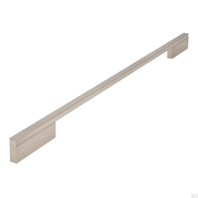 Tirador para mueble alargado 2110 384/480 Aluminio Plata Cepillado