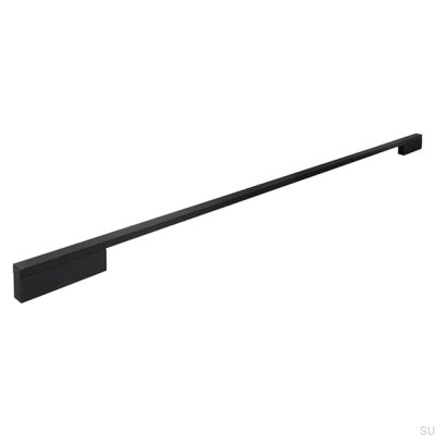 Tirador para mueble alargado 2110 640/736 Aluminio Negro Mate