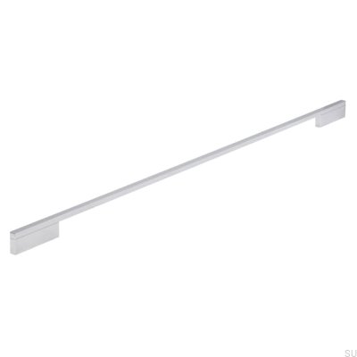 Tirador para mueble alargado 2110 640/736 Aluminio Cromo Pulido