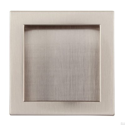 Tirador para mueble empotrado 2152 56 Plata cepillado