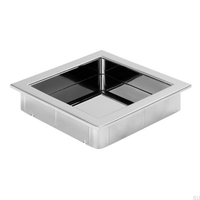 Tirador para mueble empotrado 2152 76 Cromo brillo