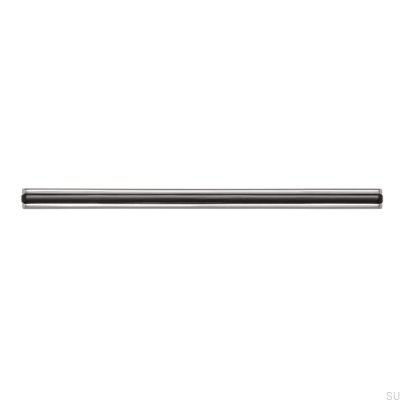 Tirador para mueble alargado 2170 128/160 Cromo Pulido con Negro