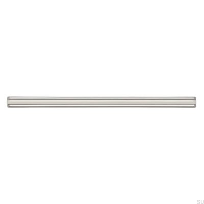 Tirador para mueble alargado 2170 128/160 Cromo Pulido con Blanco