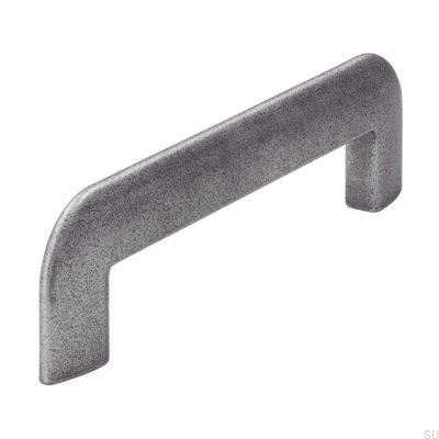 Tirador para mueble alargado 2182 96 Plata Antigua
