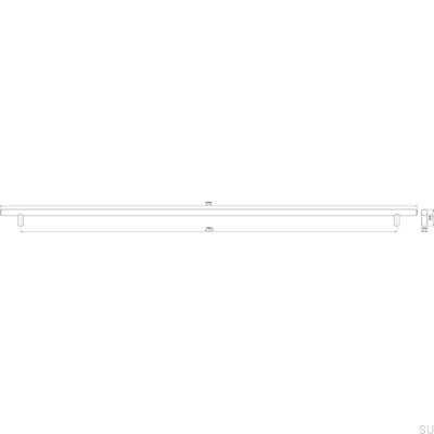Tirador para mueble alargado 885 736 Matt Nickel