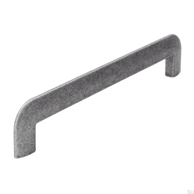 Tirador para mueble alargado 2182 160 Plata envejecida