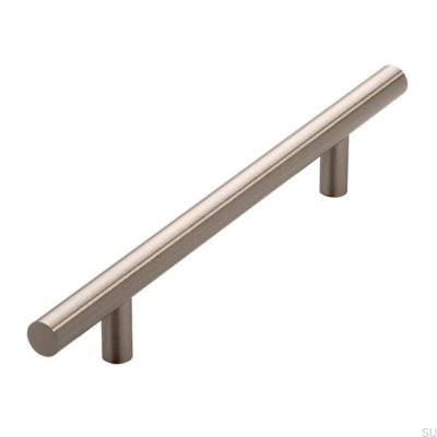 Tirador para mueble alargado 885 128 Plata cepillado