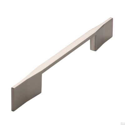 Tirador para mueble alargado 2197 128 Plata cepillado