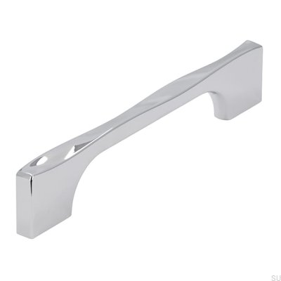 Tirador para mueble alargado 2210 128 Cromo brillo
