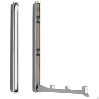 Percha para muebles empotrada 2227 64 Cromo brillo