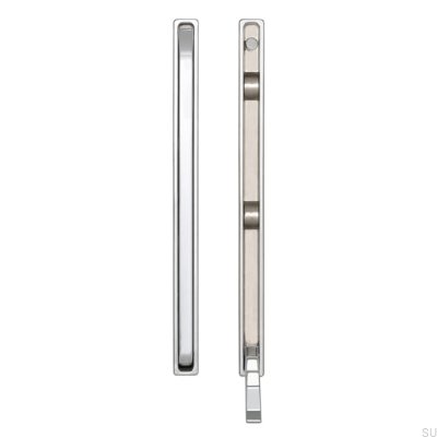 Percha para muebles empotrada 2227 64 Cromo brillo