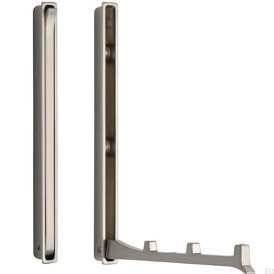 Percha para muebles empotrada 2227 64 Plata cepillado