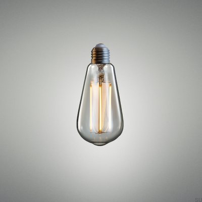 Bombilla LED ámbar E27 de 3,5 W con forma de lágrima y control de brillo
