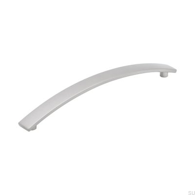 Tirador para mueble rectangular Malen 160 Plata cepillado (aspecto inox)
