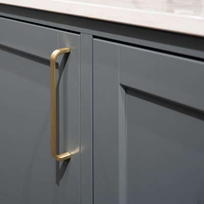 Tirador para mueble alargado Grace 160 Oro Cepillado