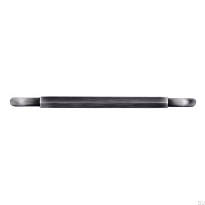 Tirador para mueble alargado 2482 160 Plata envejecida