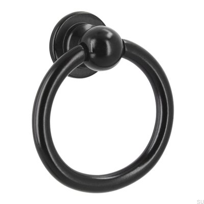 Tirador para mueble redondo 2499 Metal Negro Mate