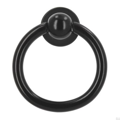 Tirador para mueble redondo 2499 Metal Negro Mate