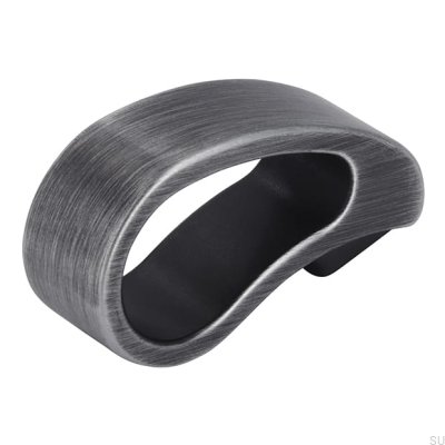 Pomo para mueble 2501 Plata envejecida cepillado