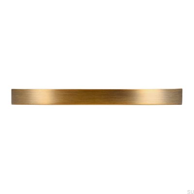 Tirador para mueble alargado 2502 128 Oro Antiguo Cepillado