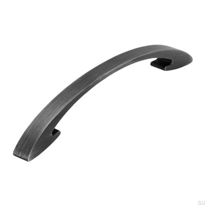 Tirador para mueble alargado 2502 160 Plata Antigua Cepillado