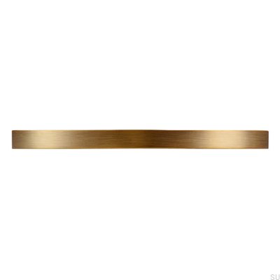 Tirador para mueble alargado 2502 160 Oro Antiguo Cepillado