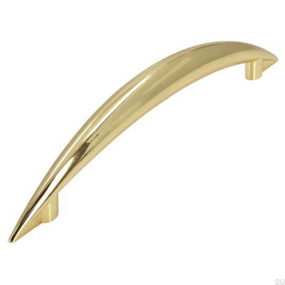 Tirador para mueble alargado 809 128 Oro pulido