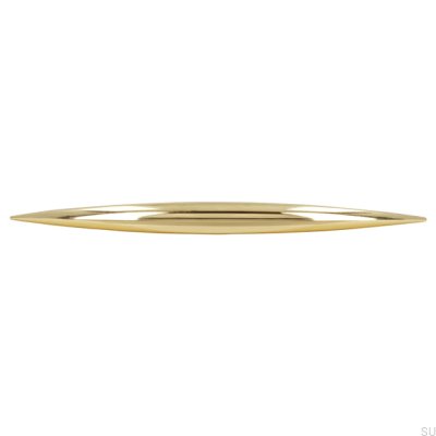 Tirador para mueble alargado 809 128 Oro pulido