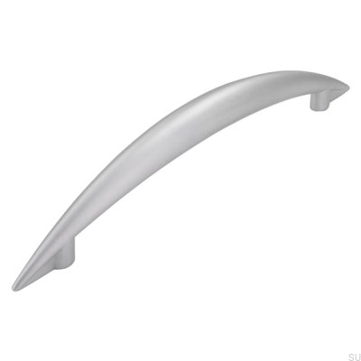 Tirador para mueble alargado 809 128 Plata Mate