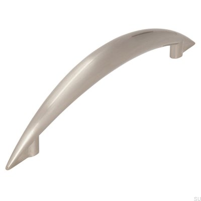 Tirador para mueble alargado 809 128 Plata Cepillado