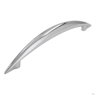 Tirador para mueble alargado 809 128 Cromo brillo