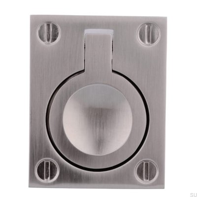 Tirador para mueble empotrado 753 32 Plata Cepillado