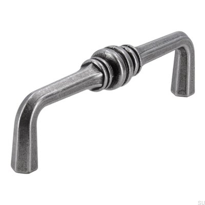 Tirador para mueble alargado 563 96 Plata Antigua
