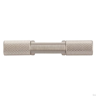 Pomo para mueble T-Bar 2509 Plata Cepillado