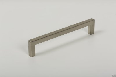 Tirador para mueble rectangular U 0056160 Níquel cepillado