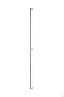 Tirador para mueble largo Combi 1092 acero plateado